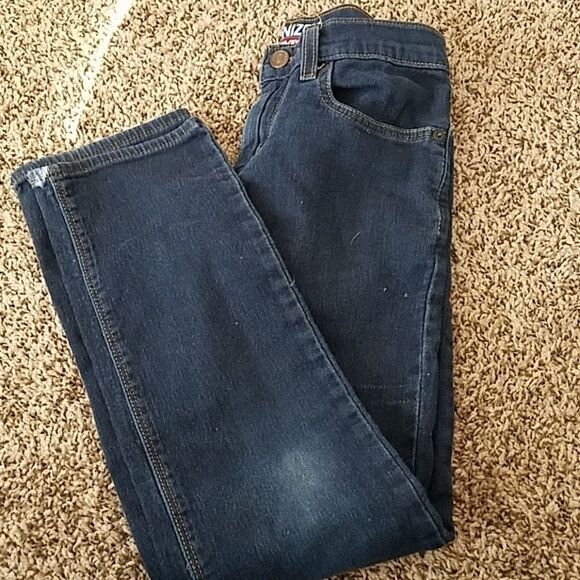 Levi’s Denizen Girls Dark Blue Skinny Jeans Size 12 Regular Stretch Denim - Picture 1 of 4